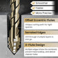 📢📢50% OFF !! ⏰4-Flute Eccentric Drill Bit Kit – Titanium-coated & multi-material ✨