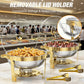 💎 50% OFF THE STAINLESS STEEL CHAFING DISH BUFFET SET! 💎 Professional-Grade, Food Safe & Portable for Any Event ✨