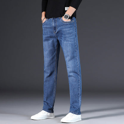 📢📢60% OFF !! ⏰Men's Elastic High Waist Straight Leg Jeans