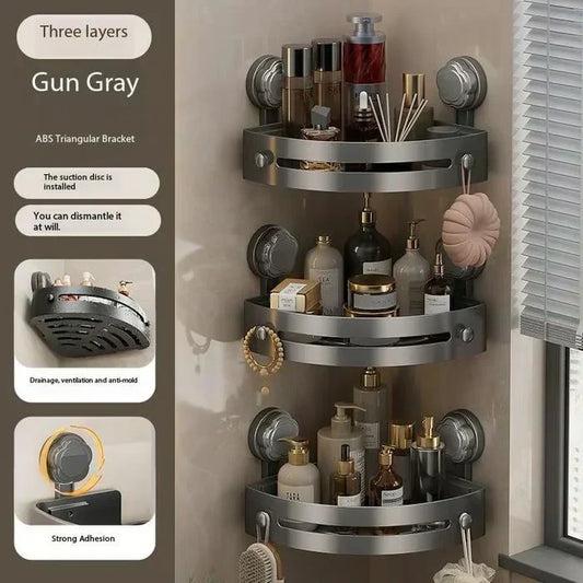 📢📢50% OFF !! ⏰ Corner Shower Storage Rack🚿 - Space-Saving & Easy to Install, Perfect for Organizing Toiletries ✨