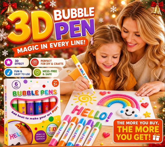📢📢 50% OFF🎨3D Bubble Popcorn Drawing Pen – Create Fun, Puffy DIY Art in One Stroke! ✨