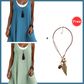 🌸 50% OFF NOW! 🌸Women's Casual Loose Sleeveless Fake Two Piece Tank Dress