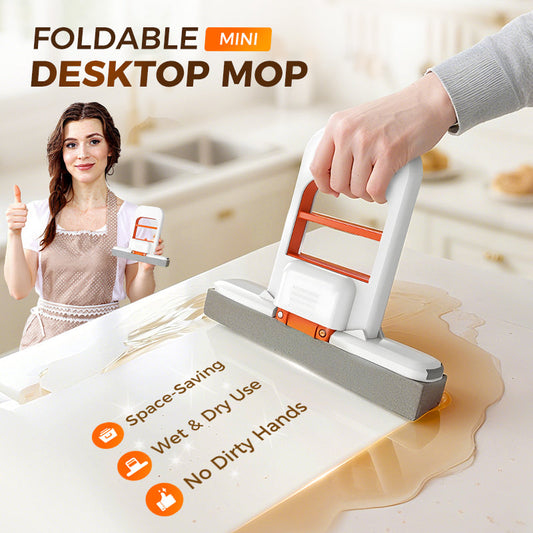 📢📢50% OFF !! ⏰Mini Portable Self-Squeezing Mop✨Hands-Free Compact Cleaning Mop