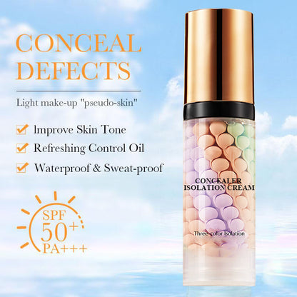 🌸 50% OFF NOW! 🌸3-color Delicate Hydration Brighten Skin Tone Waterproof Concealer Isolation Cream