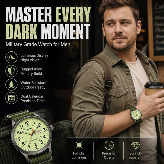 📢📢40% OFF !! ⏰Men's Quartz Watch with Luminous Display