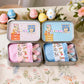 💎 49% OFF! 💎 Bunny Mummy & Baby Plush Pocket Tin – Handmade Easter Collectible with Cozy Blanket (Pink/Blue Ears) 🐇🎁