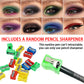 🔥Last day of the limited-time 50% off sale🔥14-Pack Waterproof Colored Gel Eyeliner Pencil – Metallic & Shimmer Finishes, Smudge-Proof（Pencil sharpener color is random）