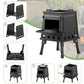 📢📢50% OFF !! ⏰Portable Wood Burning Rocket Stove | 16 Vent Holes Efficient Burn | Outdoor Wood Stove | Foldable Camping Cooker