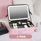 💄50% OFF!🎁Flawless Makeup Anywhere – Portable LED Mirror Makeup Bag!✨