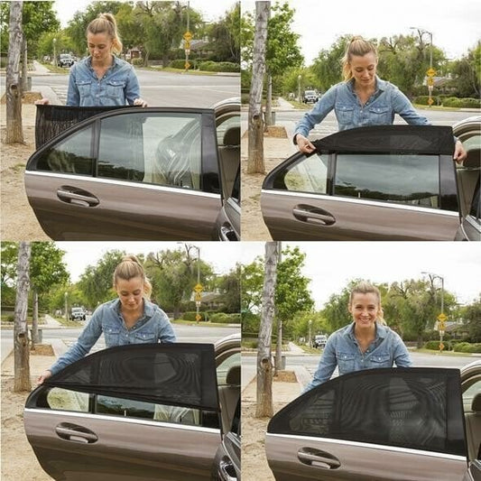 🔥Spring Hot Sale🔥 Car Anti-Mosquito Screen Net – Elastic & Universal Fit, Breathable Mesh, Sunshade & Bug Proof, Easy Install for Safe Driving & Travel