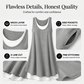 🌸 50% OFF NOW! 🌸Women's Casual Loose Sleeveless Fake Two Piece Tank Dress