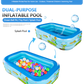 📢📢50% OFF !! ⏰ Children's Inflatable Pool – Sturdy PVC & easy setup – Perfect for backyard fun on hot days – safe and colourful for kids 🌞✨