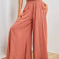 🌸 50% OFF NOW! 🌸 Wide-Leg High-Waisted Pants – Cotton Blend, Loose Fit, Drawstring 🌿