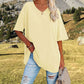 🌸 50% OFF NOW! 🌸Women's Casual Loose Plus Size V Neck T Shirts Summer Half Sleeve Tees Fit Cotton Tunic Tops