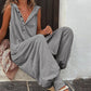 🌸 50% OFF NOW! 🌸Women's Relaxed Hooded Sleeveless Jumpsuit
