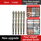 📢📢50% OFF !! ⏰4-Flute Eccentric Drill Bit Kit – Titanium-coated & multi-material ✨