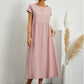 🌸 40% OFF NOW! 🌸Summer Fashion Solid Color Cotton Linen Pocket Dress