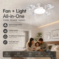 💡 50% OFF RIGHT NOW! 🌀 LED ceiling fan with lighting, remote-controlled: an all-in-one set combining a fan and lighting ✨