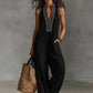🥳SUMMER HOT SALE🥳💞50K+ SOLD!💥50% OFF! 🔥Women's Sleeveless V-Neck Wide-Leg Jumpsuit