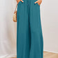 🌸 50% OFF NOW! 🌸 Wide-Leg High-Waisted Pants – Cotton Blend, Loose Fit, Drawstring 🌿
