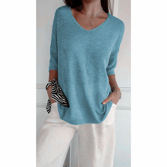 📢📢50% OFF!! ✨👚Minimalist Knit Top – Soft Fabric, Effortless Everyday Style & Versatile Fit ☕