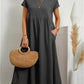 🌸 40% OFF NOW! 🌸Summer Fashion Solid Color Cotton Linen Pocket Dress
