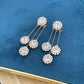 🔥2026 New Arrival ＆ Hot Sale ＆ 50％ Off🔥 Zircon Round Petal Earrings – Hypoallergenic, Real Gold Plated & Dazzling Diamond Sparkle 💛