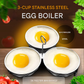 📢📢40% OFF !! ⏰ 304 Stainless Steel Egg Cooker – Premium Food-Grade, Sturdy Mold Frame & Easy Unmolding ✨