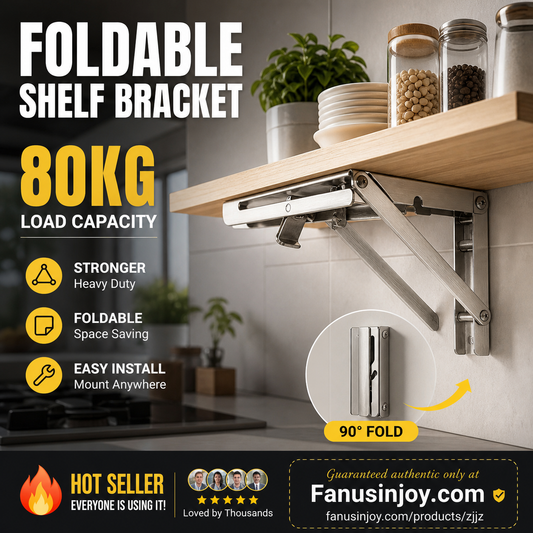 📢📢50% OFF !! ⏰ Fold-in-a-Second Multi-Use Bracket – Declutter Your Kitchen or Study in Moments📚