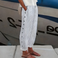 ☀️Spring Hot Sale 50% OFF!!🌿🌸Fashion Loose Blue Striped Pants – Practical Side Pockets & Slimming
