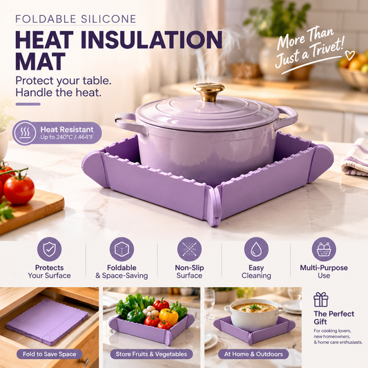 📢📢50% OFF !! ⏰Magnetic Silicone Trivet 🍳🧲 | Foldable Pot Mat & Small Kitchen Tray