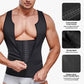 💎2026 New Style ＆ 50% OFF! 💎 Men's Flat Stomach Training Vest – Zipper Closure, Targeted Compression & Instant Slimming Effect 💪🔥