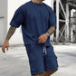 🥳SUMMER HOT SALE🥳💞50K+ SOLD!💥50% OFF! 🔥Men's Casual Short Sleeve T-Shirt Shorts Set