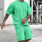 🥳SUMMER HOT SALE🥳💞50K+ SOLD!💥50% OFF! 🔥Men's Casual Short Sleeve T-Shirt Shorts Set