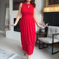 🥳SUMMER HOT SALE🥳💞50K+ SOLD!💥50% OFF! 🔥Women's Elegant Crew Neck Maxi Dress