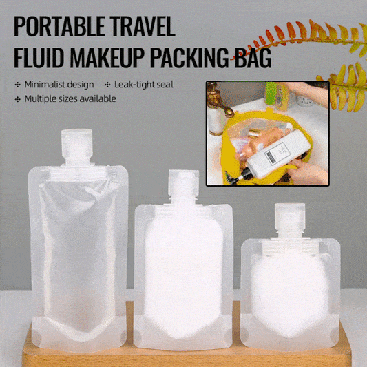🌷Portable Travel Fluid Makeup Packing Bag(10 Pcs）