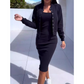 🔥2026 New Style🔥Cami Bodycon Dress & Jacket Set – Perfect for Day & Night Looks!
