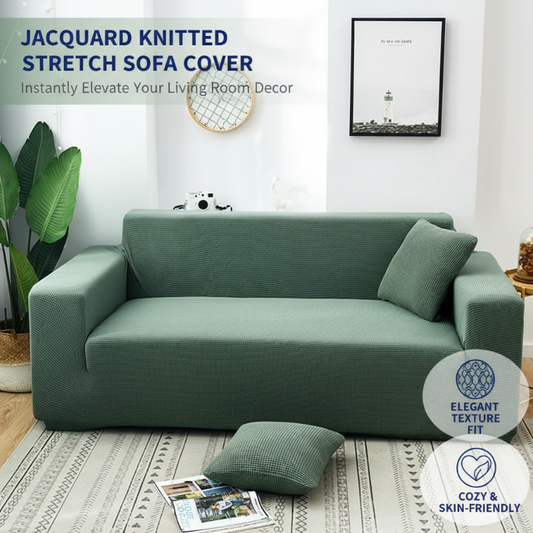 🔥50％ OFF🔥Jacquard Knitted Stretch Sofa Cover✨