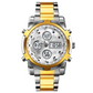 🥳2026 HOT SALE🥳💞50K+ SOLD!💥50% OFF! Waterproof Analog‑Digital Watch – Date, day & second time zone. Stainless steel strap, shock‑resistant. Practical & durable for daily wear. ⌚💪