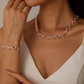 🥳2026 HOT SALE🥳💞50K+ SOLD!✨ 💝Double the Sparkle | Leaf Link Necklace & Bracelet