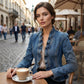🧥 2026 NEW STYLE ＆ 50% OFF NOW! 🌸 Women's Ruffle Trim Open-Front Denim Jacket – Lightweight & Feminine – Versatile & Chic 👗
