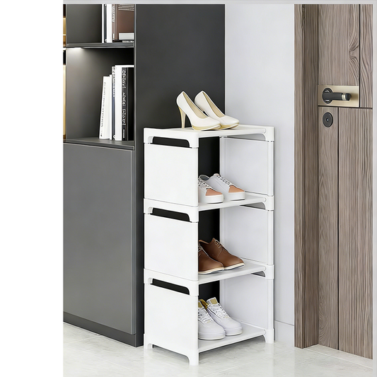 📢📢50% OFF !! ⏰Vertical Shoe Rack for Entryway – Space-Saving, Sturdy Metal Frame & Easy Assembly 👟👠