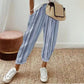 🌸 50% OFF NOW! 🌸 Striped Linen Cotton Trousers for Women