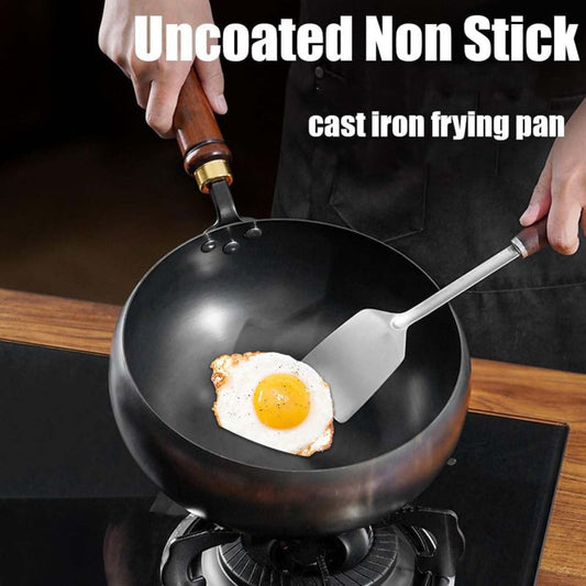 🔥HOT SALE🔥Uncoated Thick Iron Pot with Lid-New Upgrade In 2026!