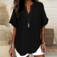 🥳SUMMER HOT SALE🥳💞50K+ SOLD!💥50% OFF! 🔥Fashion Loose Solid Color Short Sleeve Top