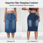 ✨ 50% OFF NOW! 👗 Vintage A-Line Frayed Hem Denim Skirt – Flattering High Waist & Trendy Look✨