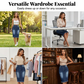 ✨ 50% OFF NOW! 👗 Vintage A-Line Frayed Hem Denim Skirt – Flattering High Waist & Trendy Look✨