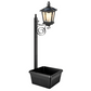 🔥HOT SALE🔥Outdoor Solar Garden Light with Planter Base – Vintage Warm Glow, All-Weather Iron Design & Dual Function 🌸🌙