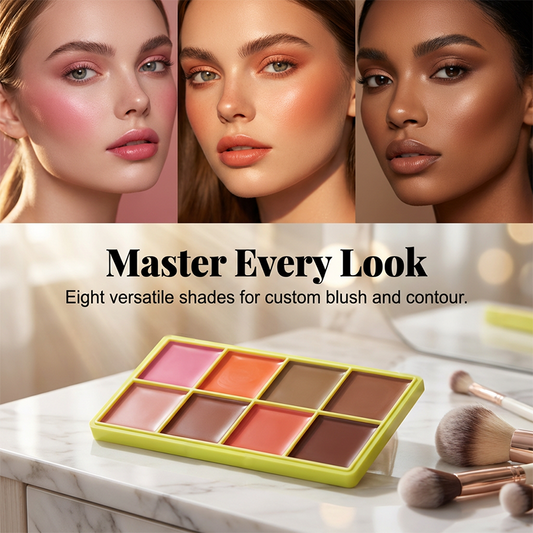 🔥HOT SALE🔥8-Color Cream Blush and Contour Palette