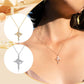 🥳2026 HOT SALE🥳💞50K+ SOLD!💥50% OFF! 🔥Exquisite Cross Necklace with Rotating Crown
